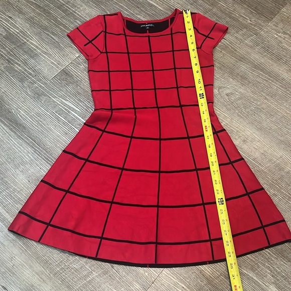 Sequin Hearts Girls Dress size XL color Red and Black short sleeve sweater dress - Picture 7 of 8